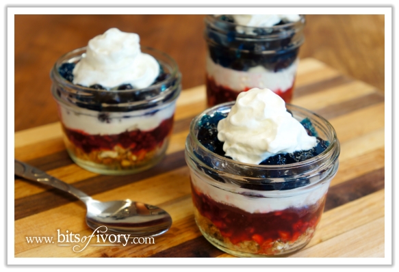 Red White and Blue Berry Cups | by www.bitsofivory.com